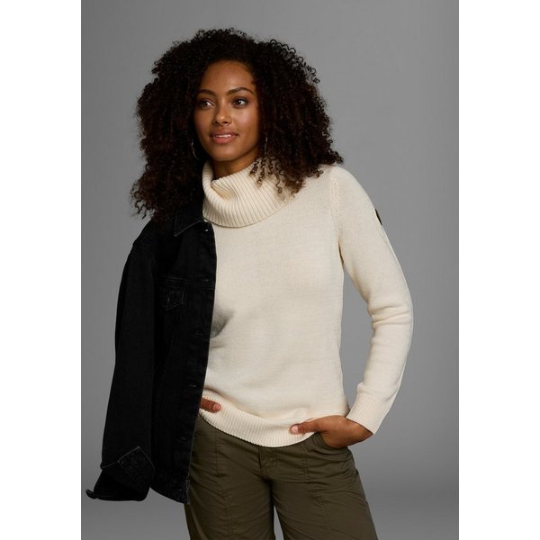 KangaROOS Rollkragenpullover mit Schalkragen, Langarm, Warm & Kuschelig