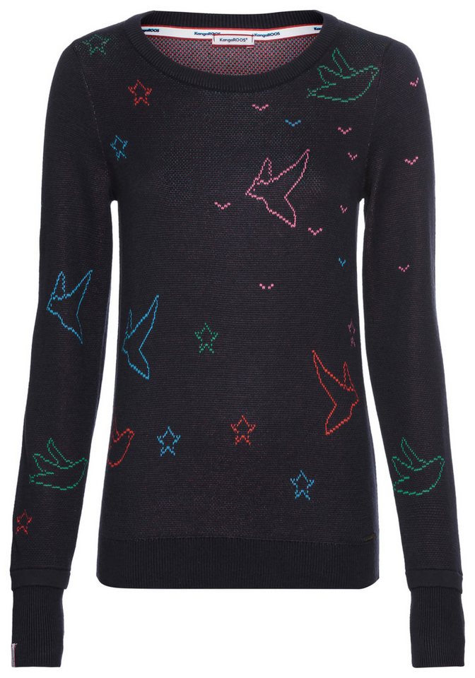 KangaROOS Rundhalspullover mit gestrickten Motiven – Bild 5 von 5