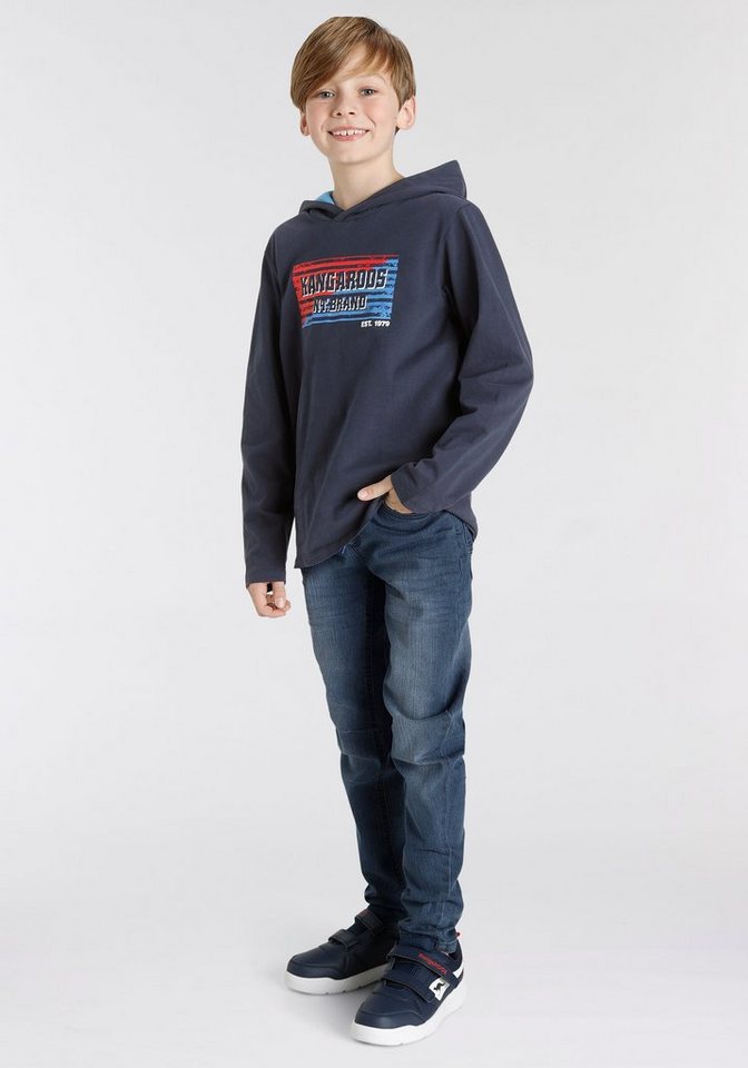 KangaROOS Schlupfjeans, Stretch-Jeans mit schmalem Bein für Jungen schmale Beinform, Used-Waschung, komfortable Leibhöhe – Bild 5 von 5