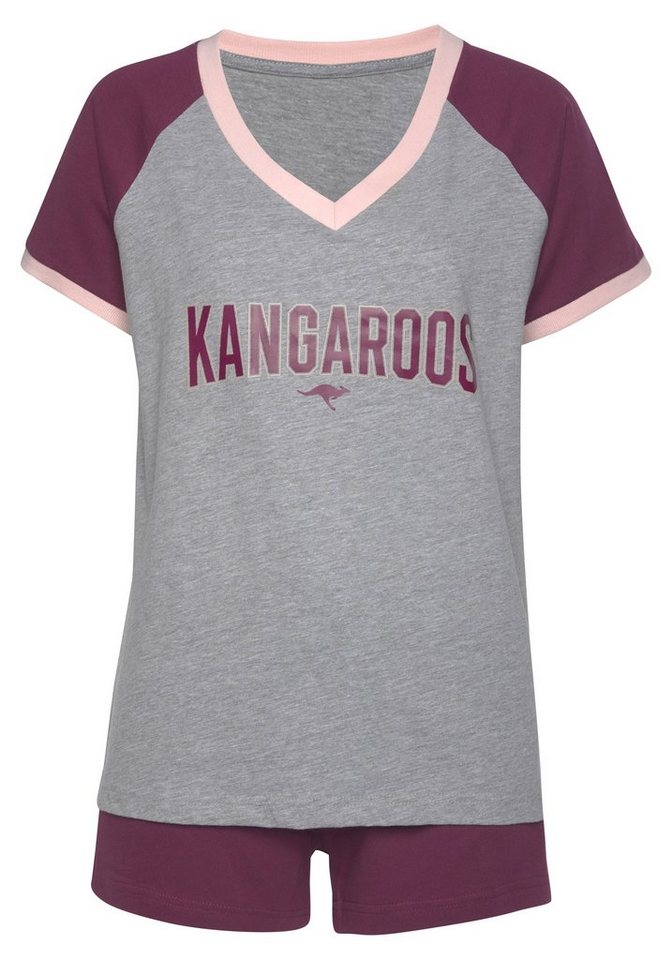 KangaROOS Shorty (Set, 2 tlg) mit kontrastfarbenen Raglanärmeln – Bild 2 von 5