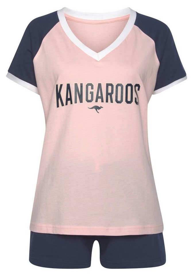 KangaROOS Shorty (Set, 2 tlg) mit kontrastfarbenen Raglanärmeln – Bild 2 von 5