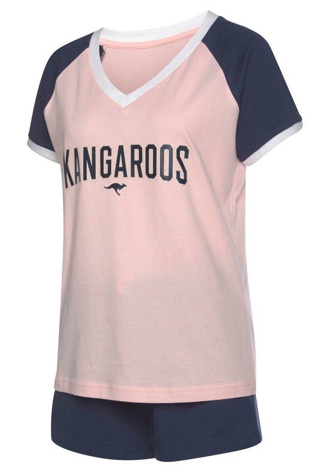 KangaROOS Shorty (Set, 2 tlg) mit kontrastfarbenen Raglanärmeln – Bild 4 von 5