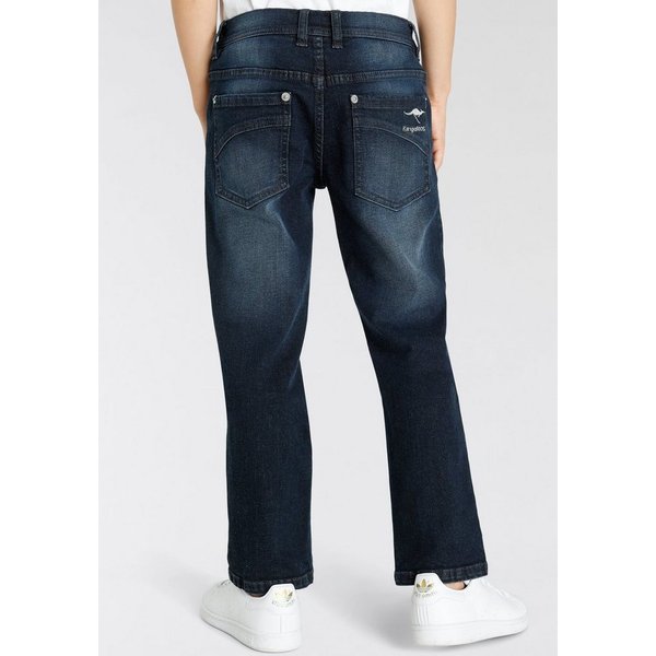 KangaROOS Straight-Jeans, regular fit mit geradem Beinverlauf bequeme Passform, gerades Bein, niedrige Leibhöhe