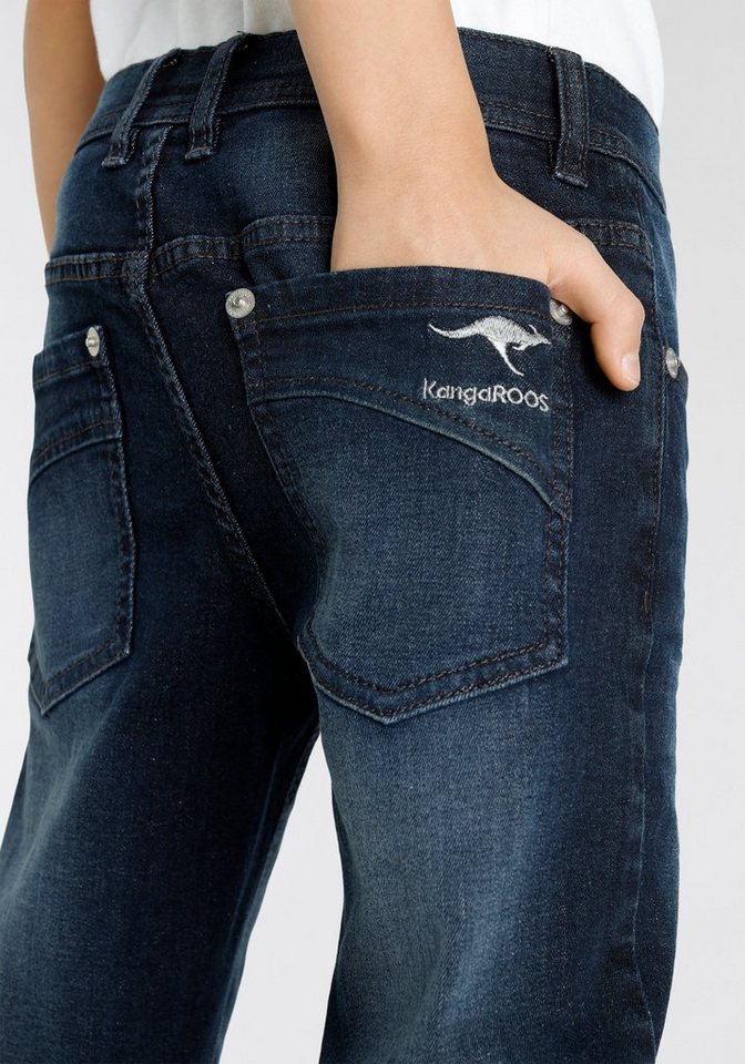 KangaROOS Straight-Jeans, regular fit mit geradem Beinverlauf bequeme Passform, gerades Bein, niedrige Leibhöhe – Bild 2 von 5