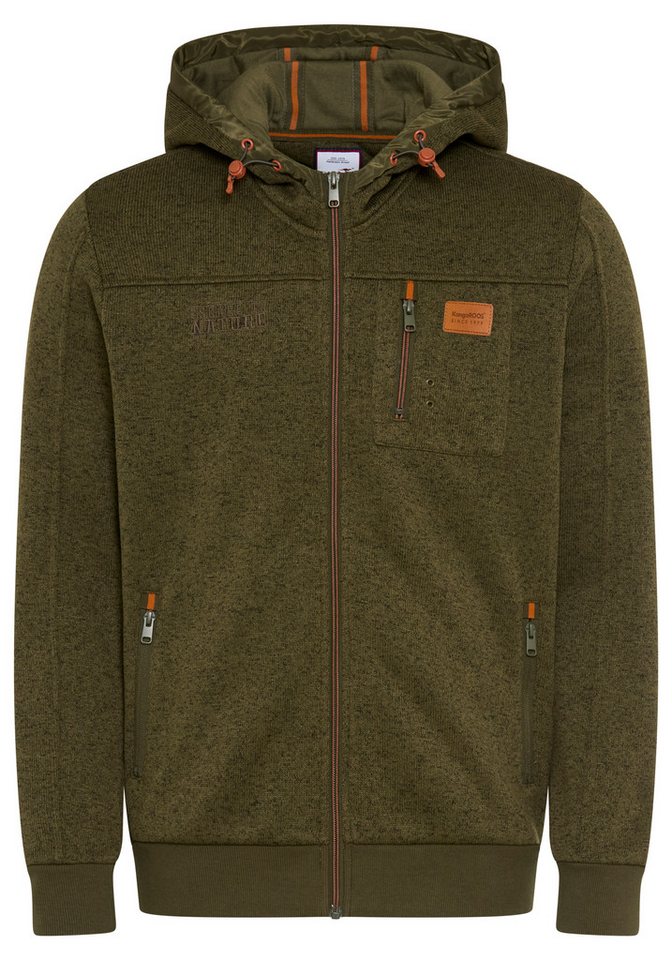 KangaROOS Strickfleecejacke mit Kapuze, mit Brusttasche, Atmungsaktiv – Bild 5 von 5
