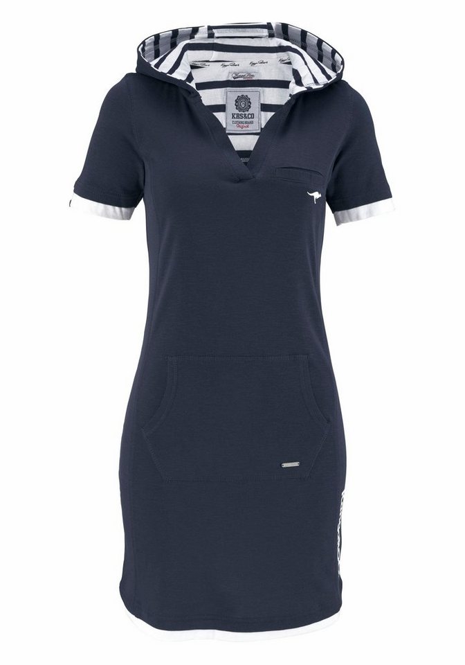 KangaROOS Sweatkleid in Longform, aus Baumwoll-Sweatqualität, mit Kängurutasche – Bild 5 von 5