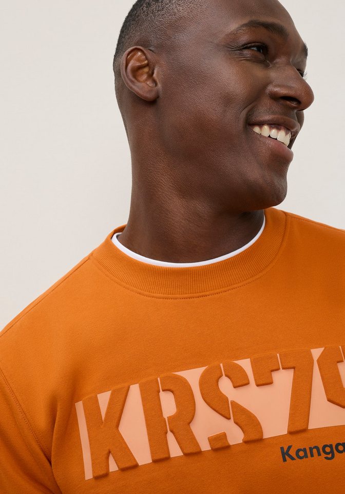 KangaROOS Sweatshirt 3D Druck, gedecktes Orange, aus Baumwolle und Polyester – Bild 3 von 5