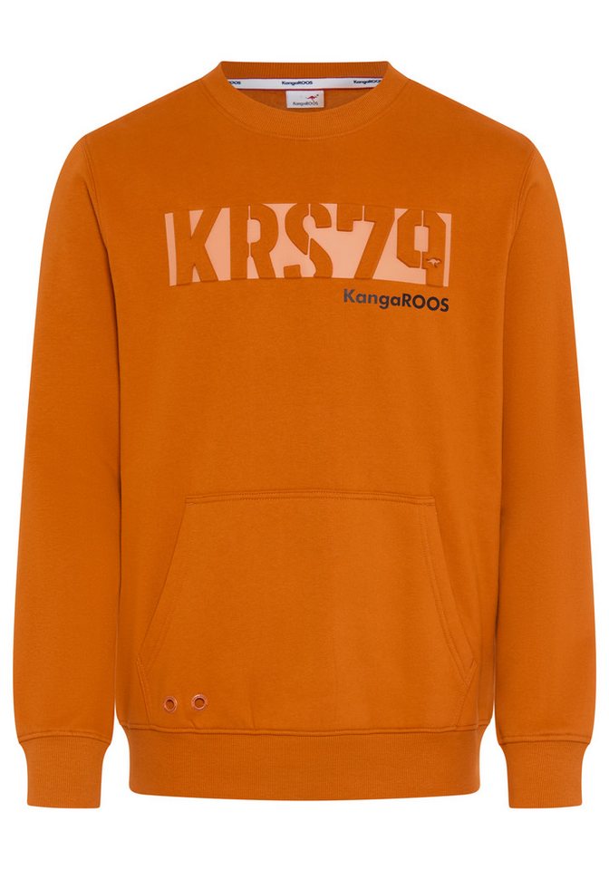 KangaROOS Sweatshirt 3D Druck, gedecktes Orange, aus Baumwolle und Polyester – Bild 5 von 5