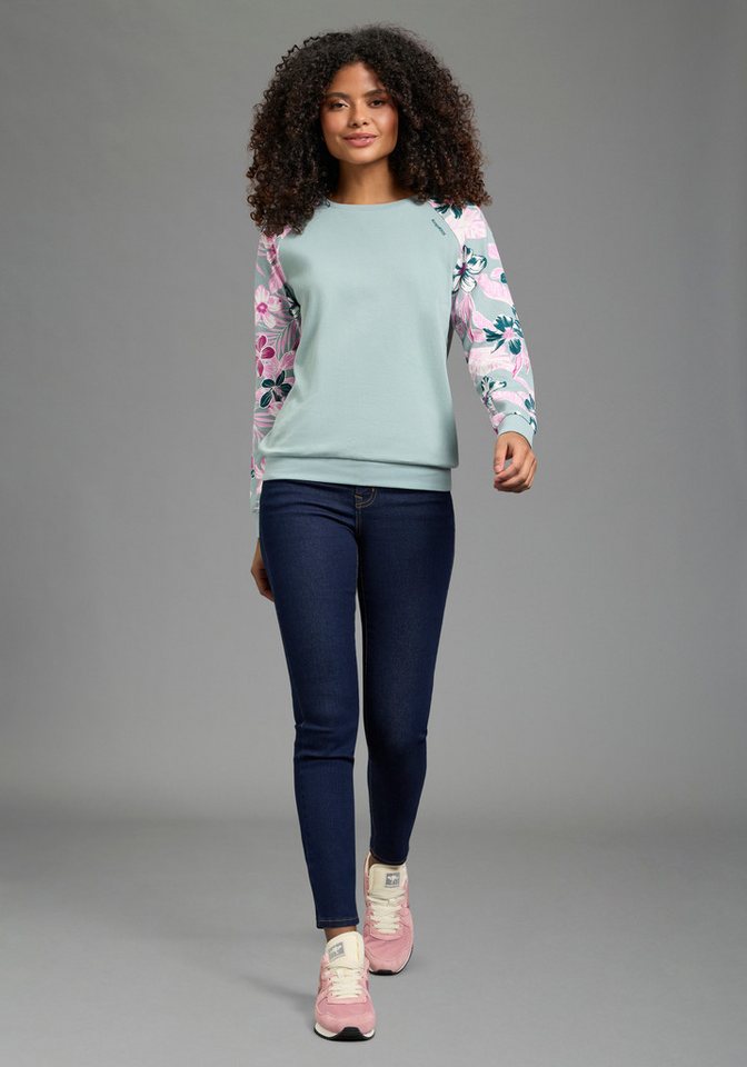 KangaROOS Sweatshirt Ärmel mit Blumendruck – Bild 4 von 5