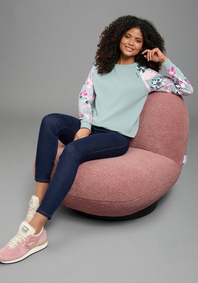 KangaROOS Sweatshirt Ärmel mit Blumendruck – Bild 5 von 5