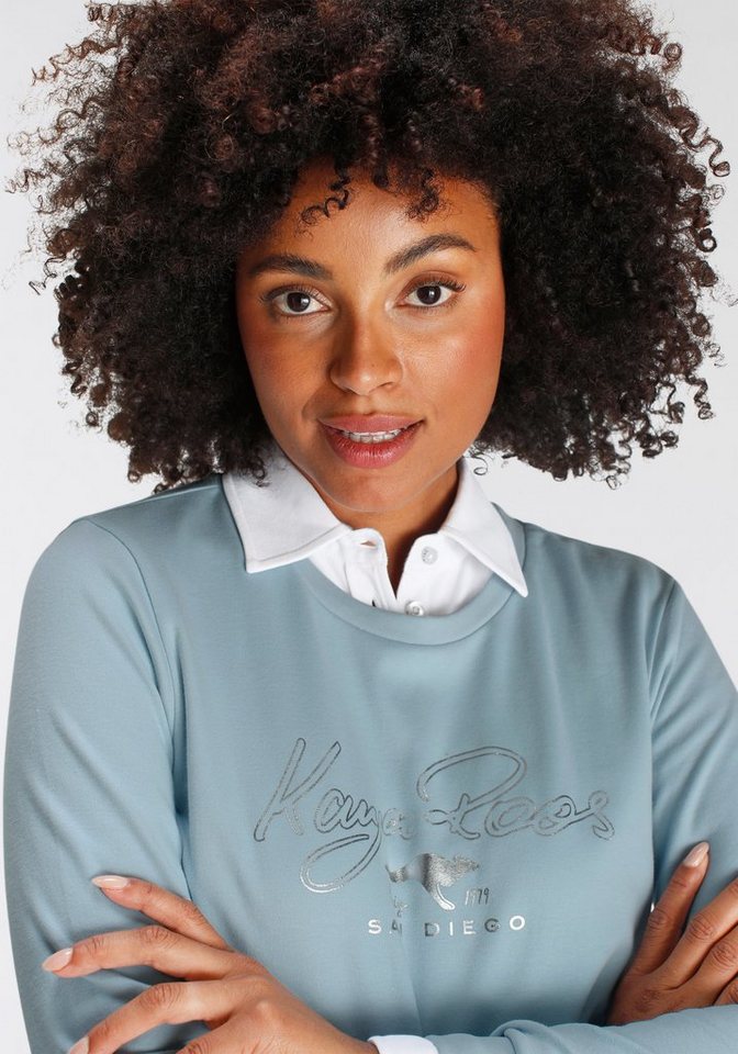 KangaROOS Sweatshirt Langarm, figurumspielende Passform – Bild 4 von 5