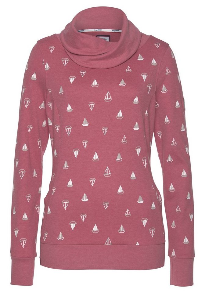 KangaROOS Sweatshirt Langarm mit Daumenlöchern, figurbetonter Schnitt, Schlauchkragen – Bild 5 von 5