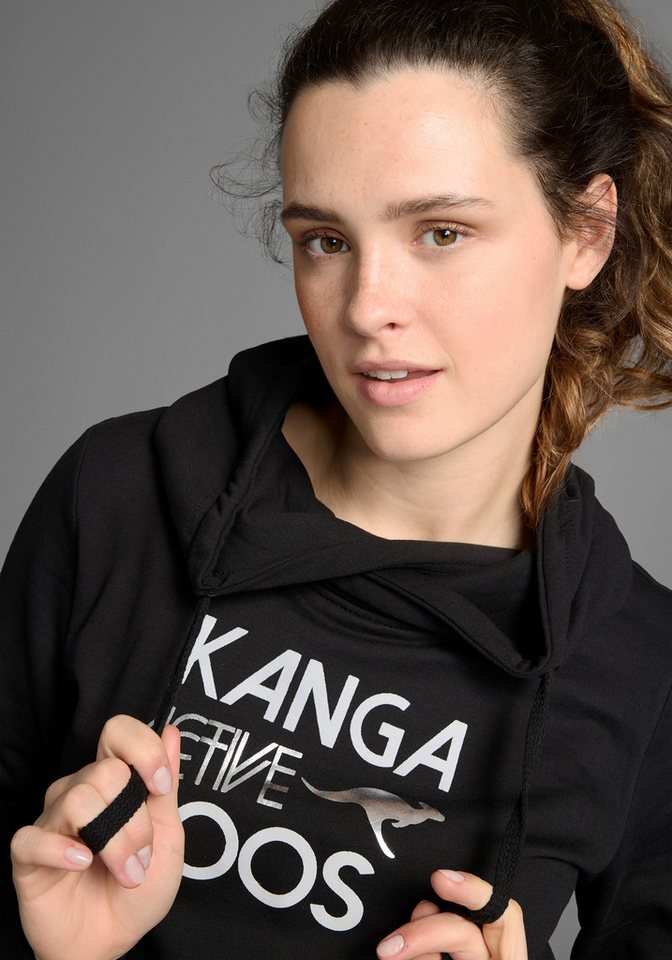 KangaROOS Sweatshirt lange Ärmel, figurumspielende Passform, große Größen – Bild 3 von 5