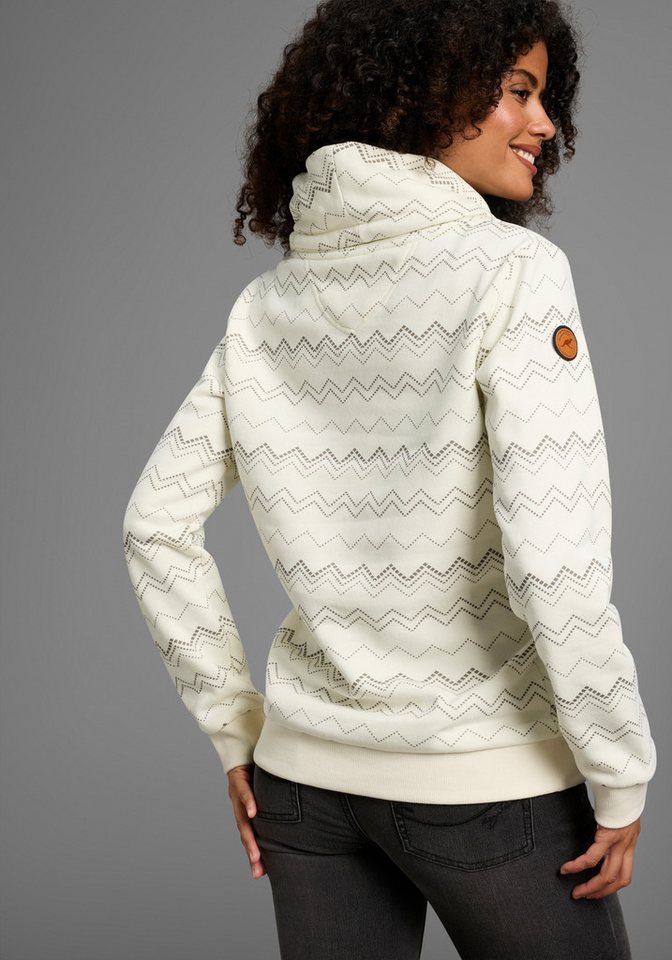 KangaROOS Sweatshirt mit hohem Stehkragen, hüftbedeckende Länge, figurumspielende Passform – Bild 2 von 5