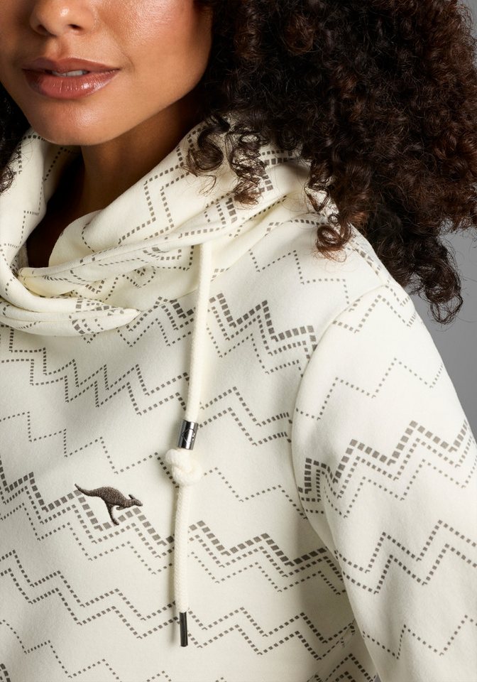 KangaROOS Sweatshirt mit hohem Stehkragen, hüftbedeckende Länge, figurumspielende Passform – Bild 3 von 5