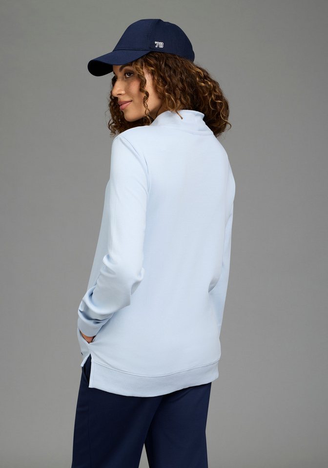 KangaROOS Sweatshirt mit Metalllabel, hüftbedeckende Länge, auch in großen Größen – Bild 2 von 5