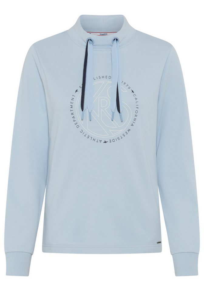 KangaROOS Sweatshirt mit Metalllabel, hüftbedeckende Länge, auch in großen Größen – Bild 5 von 5