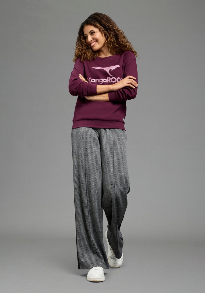 KangaROOS Sweatshirt mit Rundhalsausschnitt, Langarm, aus Baumwolle, bequeme Passform – Bild 4 von 5