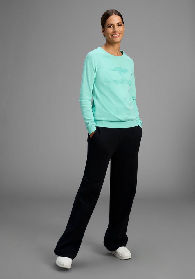 KangaROOS Sweatshirt mit Rundhalsausschnitt, Langarm, aus Baumwolle, bequeme Passform – Bild 4 von 5