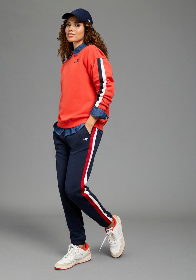 KangaROOS Sweatshirt mit Rundhalsausschnitt, aus Baumwolle und Polyester, weite Passform – Bild 4 von 5
