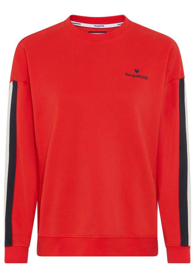 KangaROOS Sweatshirt mit Rundhalsausschnitt, aus Baumwolle und Polyester, weite Passform – Bild 5 von 5