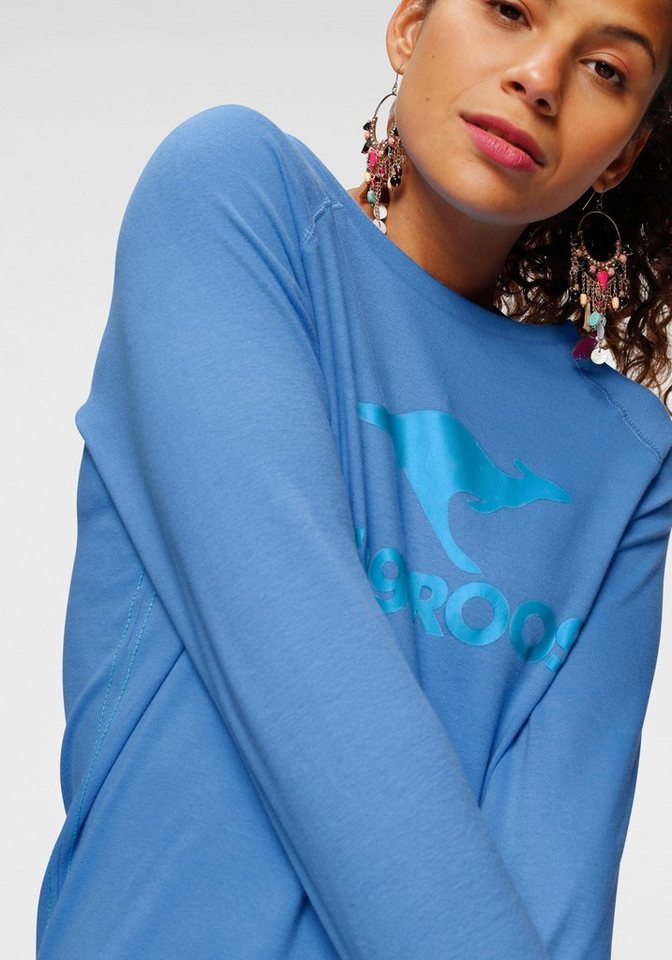 KangaROOS Sweatshirt mit Rundhalsausschnitt, Langarm, aus Baumwolle, bequeme Passform – Bild 3 von 5