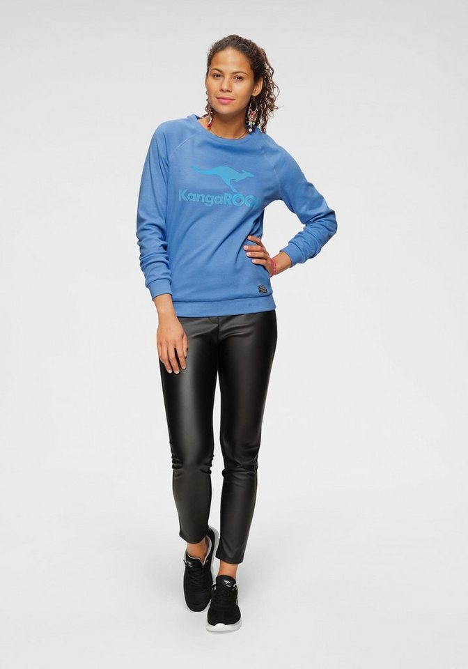 KangaROOS Sweatshirt mit Rundhalsausschnitt, Langarm, aus Baumwolle, bequeme Passform – Bild 4 von 5