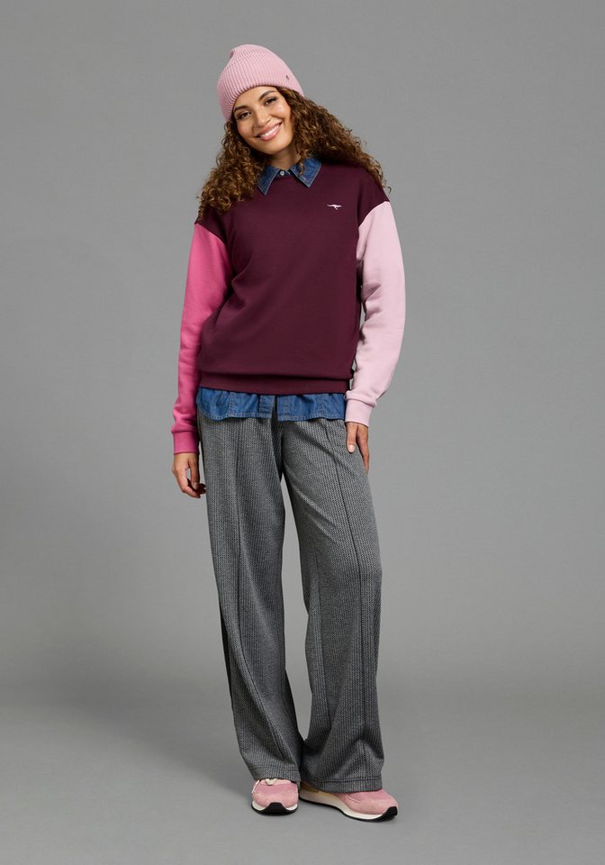 KangaROOS Sweatshirt mit Rundhalsausschnitt, Langarm-Design, aus Baumwolle und Polyester – Bild 4 von 5
