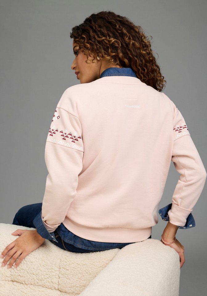 KangaROOS Sweatshirt Oversize-Passform, mit Rundhals, hüftbedeckende Länge – Bild 2 von 5