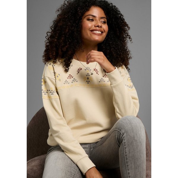 KangaROOS Sweatshirt Oversize-Passform, mit Rundhals, hüftbedeckende Länge