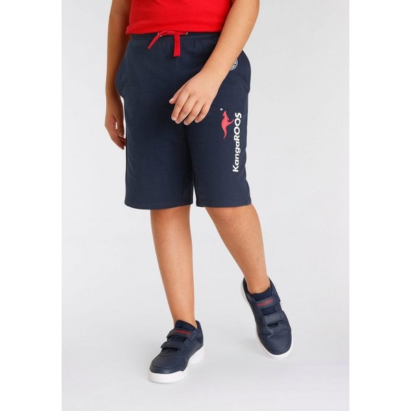 KangaROOS Sweatshorts, Basic Sweatbermudas mit Logo-Druck Modische Kangaroos Drucke