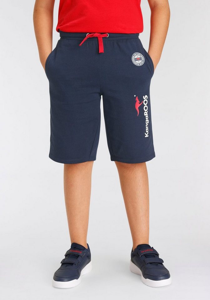 KangaROOS Sweatshorts, Basic Sweatbermudas mit Logo-Druck Modische Kangaroos Drucke – Bild 2 von 5