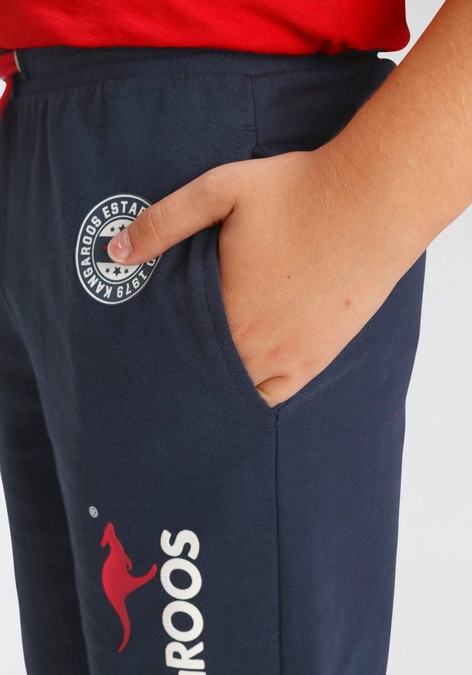 KangaROOS Sweatshorts, Basic Sweatbermudas mit Logo-Druck Modische Kangaroos Drucke – Bild 4 von 5