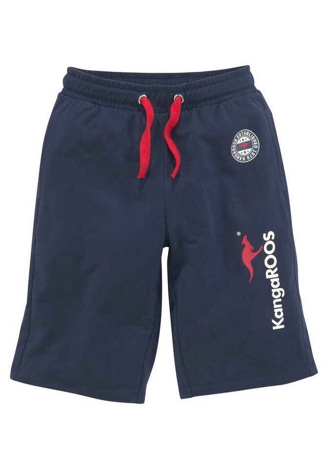 KangaROOS Sweatshorts, Basic Sweatbermudas mit Logo-Druck Modische Kangaroos Drucke – Bild 5 von 5