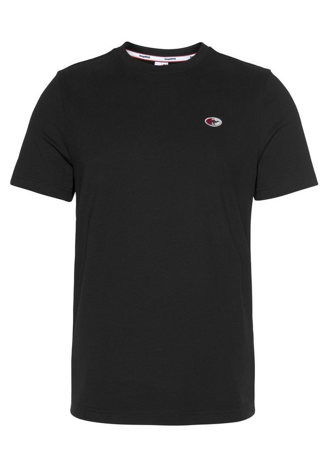 KangaROOS T-Shirt Kurzarm, unifarben, Rundhals, aus Baumwolle, aus Single Jersey – Bild 4 von 5