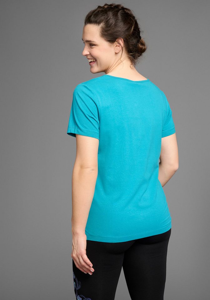 KangaROOS T-Shirt Kurzarm, casual, unifarben, große Größen – Bild 2 von 5