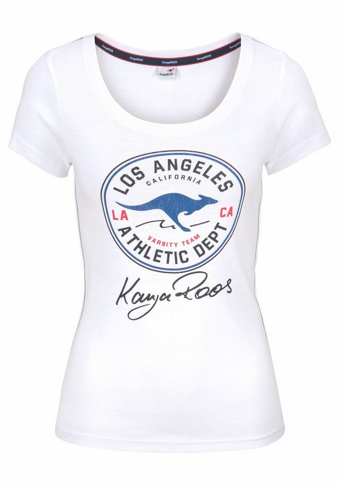 KangaROOS T-Shirt Kurzarm, sehr figurbetont, im Vintage-Design, Rundhalsausschnitt – Bild 5 von 5