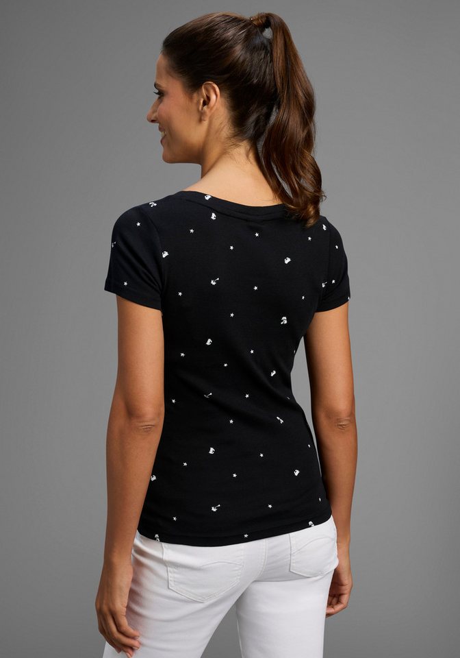 KangaROOS T-Shirt Kurzarm, figurbetonte Passform, aus 100% Baumwolle – Bild 2 von 5