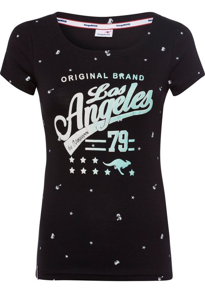 KangaROOS T-Shirt Kurzarm, figurbetonte Passform, aus 100% Baumwolle – Bild 5 von 5