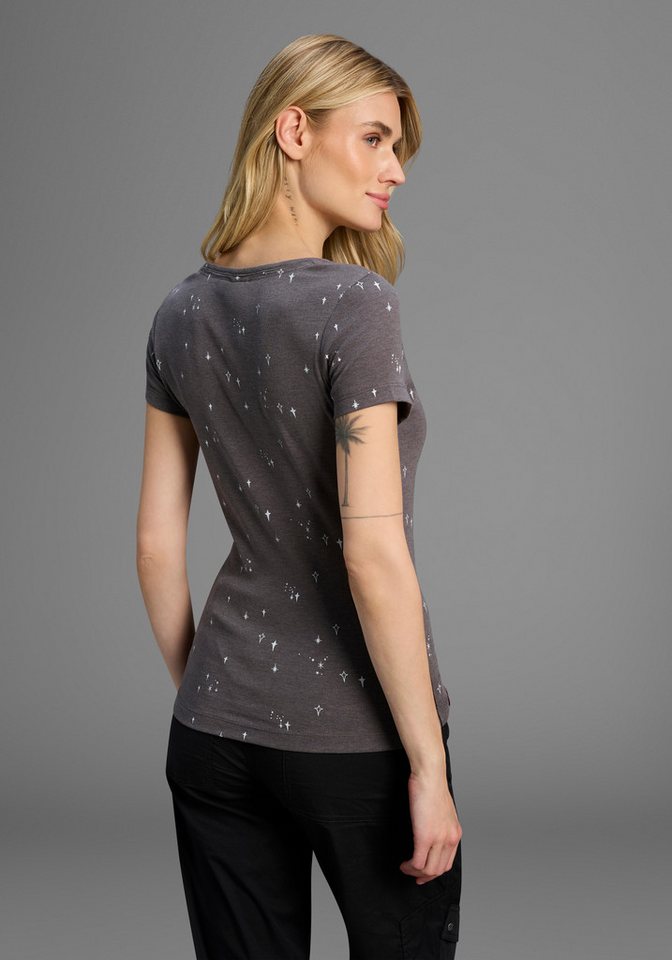 KangaROOS T-Shirt Kurzarm, sehr figurbetont, mit Kontrastnaht – Bild 2 von 5