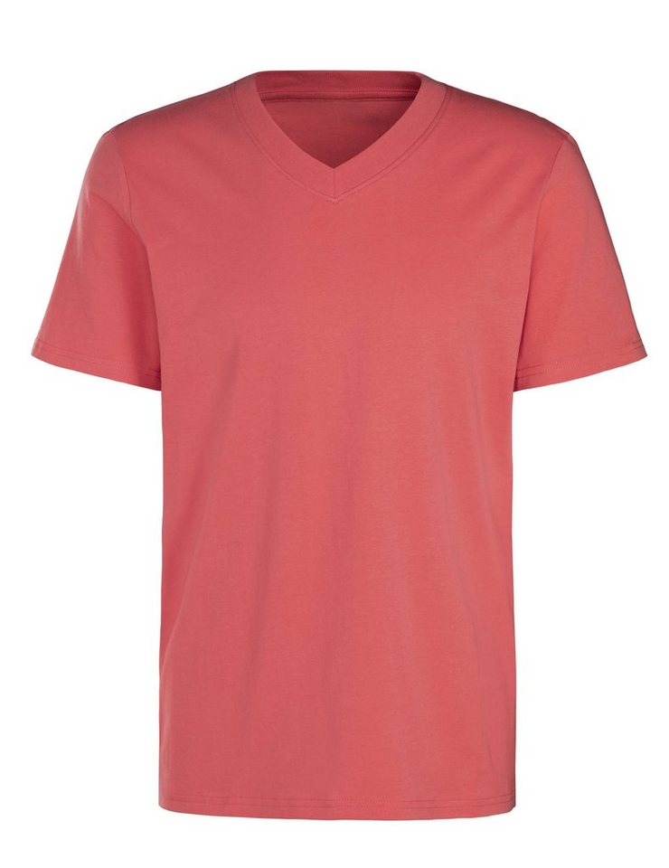 KangaROOS T-Shirt Regular Fit, (2er-Pack) Freizeitshirt mit Kurzarm, V-Ausschnitt aus reine Baumwolle – Bild 4 von 5