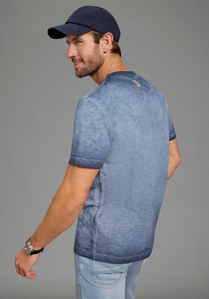 KangaROOS T-Shirt schmale Passform, Halbarm, mit Brusttasche, aus Slub-Material – Bild 2 von 5
