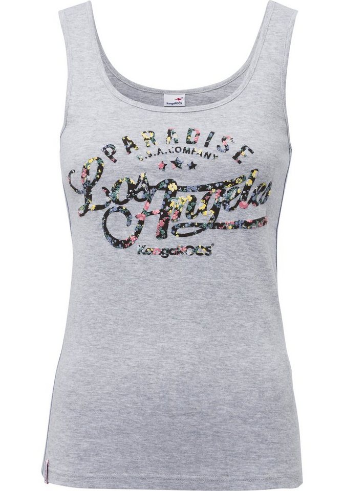 KangaROOS Tanktop mit blumigem Puff-Print – Bild 5 von 5