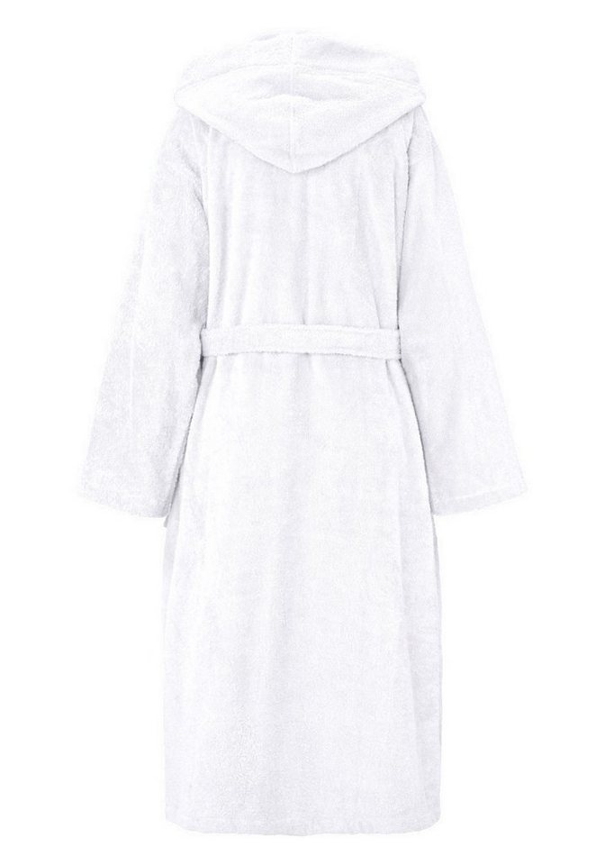 KangaROOS Unisex-Bademantel Cassidy, für Damen & Herren, Standardlänge & Überlänge, Langform, Walkfrottee, Kapuze, Gürtel, mit Taschen, Männer und Frauen, Baumw – Bild 2 von 5