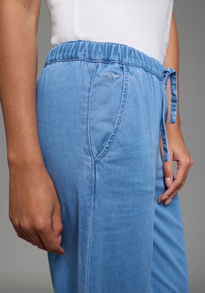 KangaROOS Weite Jeans weiteres Bein, hohe Leibhöhe, elastischer Bund mit Gummizug – Bild 3 von 5
