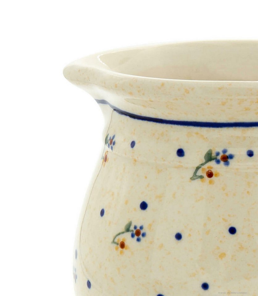 Bunzlauer Keramik Kanne Bunzlauer Keramik 1,4L Krug – handliche Rustikale Milchkanne,Dekor 111, 1,40 l – Bild 2 von 3