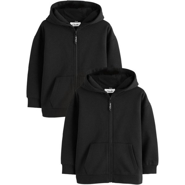Clarks Kapuzenpullover Clarks Kapuzenjacke mit Reißverschluss, 2er-Pack (2-tlg)
