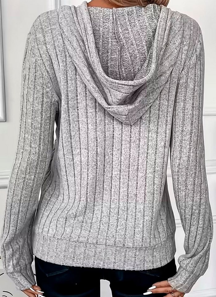 Conray Kapuzenpullover Conray Kapuzenpulli in Shirt Optik Ripp-Strick-Variante 6650 – Bild 2 von 2
