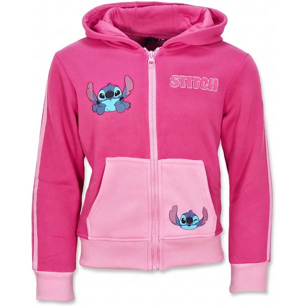 Disney Kapuzenpullover Disney Lilo u Stitch Mädchen Reißverschluss Hoodie Pullover Gr. 92 bis 128