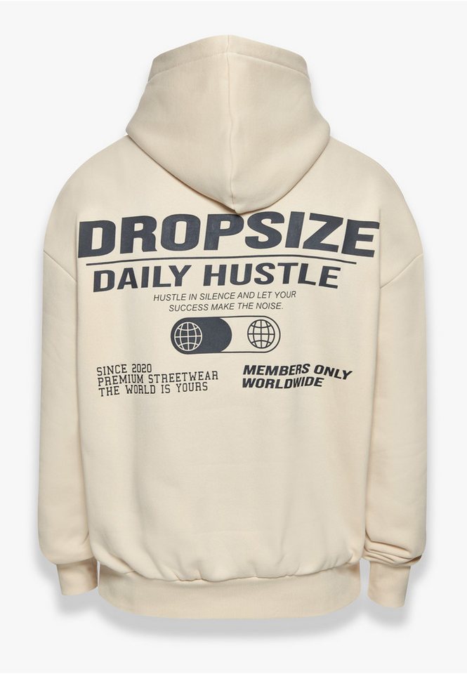 Dropsize Kapuzenpullover Dropsize Herren Dropsize Heavy Oversize Hustle In Silence Hoodie (1-tlg) – Bild 2 von 5